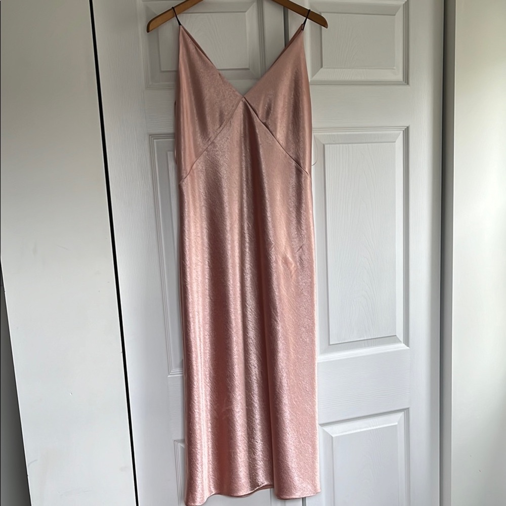 Elegant Pink Slip Dress